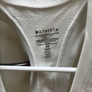 Athleta Ivory Performance Tank